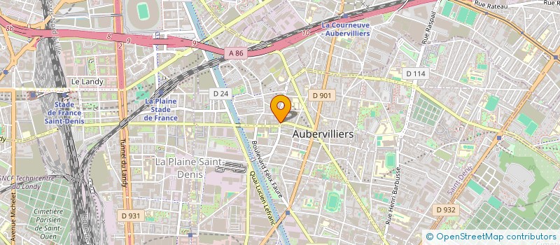 localisation de l'entreprise PROP' ET NET' SERVICES  AUBERVILLIERS