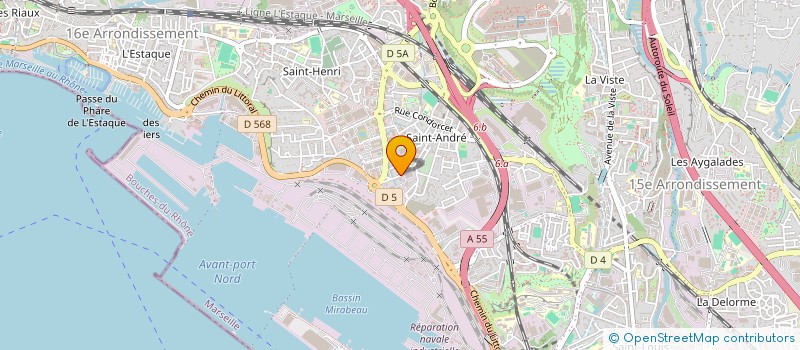 localisation de l'entreprise PROP IMMO à MARSEILLE