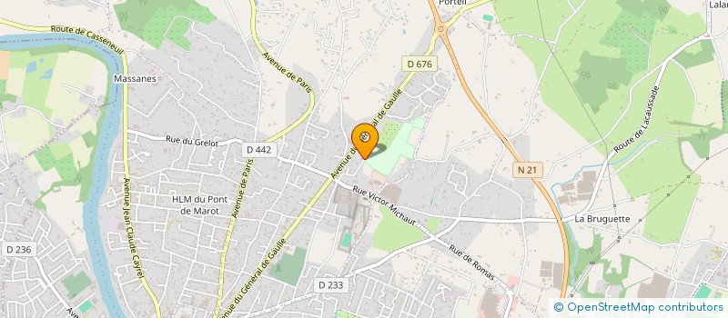 localisation de l'entreprise PROP & JET AVIATION  VILLENEUVE-SUR-LOT