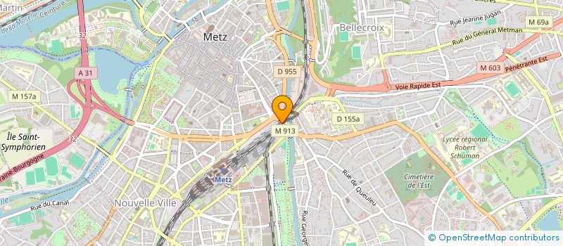 localisation de l'entreprise PROP'SERVICES à METZ