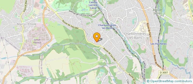 localisation de l'entreprise PROPAGAND PRODUCTION  CHARBONNIERES-LES-BAINS