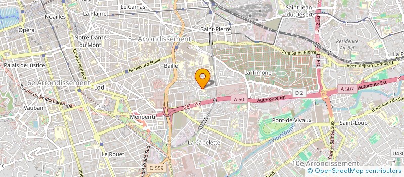 localisation de l'entreprise PROPAGE à MARSEILLE