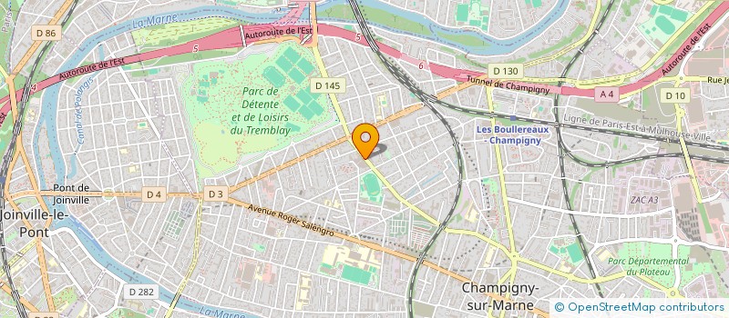 localisation de l'entreprise PROPART ASSUR à CHAMPIGNY-SUR-MARNE