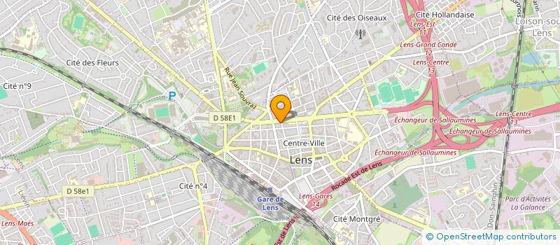 localisation de l'entreprise PROPER'RH à LENS