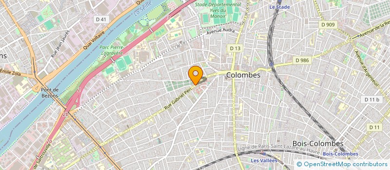 localisation de l'entreprise PROPERF à COLOMBES