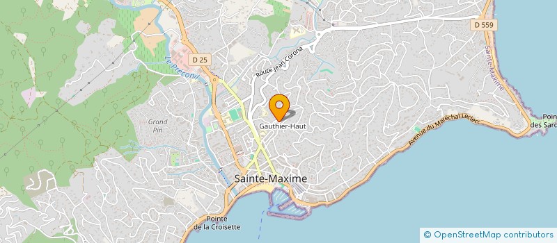 localisation de l'entreprise PROPERTY SEARCH à SAINTE-MAXIME