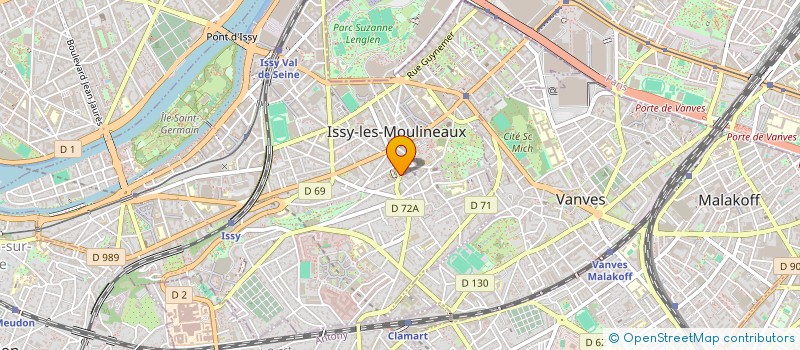 localisation de l'entreprise PROPERYA à ISSY LES MOULINEAUX