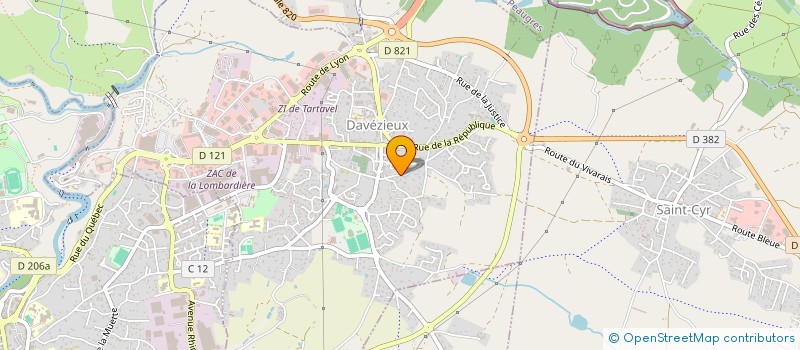 localisation de l'entreprise PROPHALDENT  DAVEZIEUX