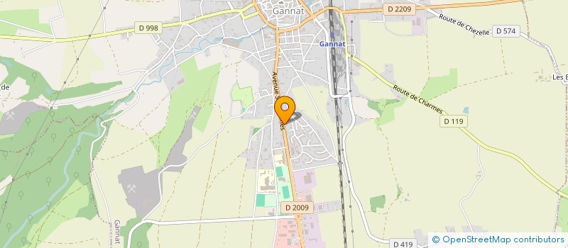 localisation de l'entreprise PROPHARM à GANNAT