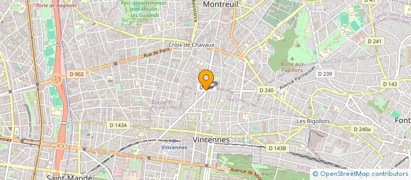 localisation de l'entreprise PROPHARMEX à VINCENNES