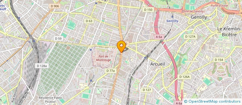 localisation de l'entreprise PROPHESSI à ARCUEIL
