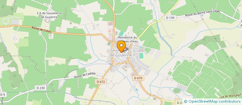 localisation de l'entreprise PROPHIL à SAUVETERRE-DE-GUYENNE