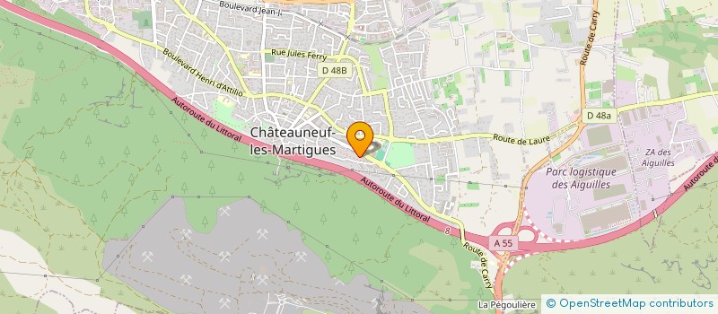 localisation de l'entreprise PROPLAK-ISOLATION à CHATEAUNEUF-LES-MARTIGUES