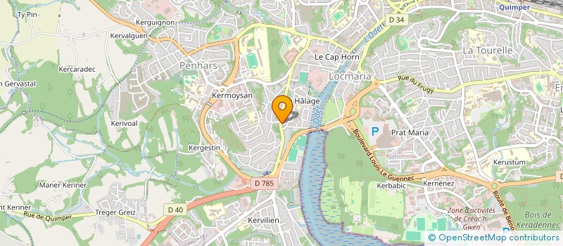 localisation de l'entreprise PROPLAK29 à QUIMPER