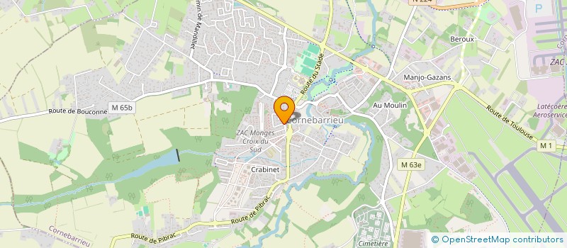 localisation de l'entreprise PROPLAN à CORNEBARRIEU