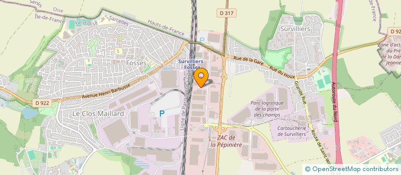 localisation de l'entreprise PROPOSE S.N.C. à SAINT-WITZ