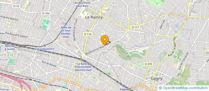 localisation de l'entreprise PROPRE IMAGE à LE RAINCY