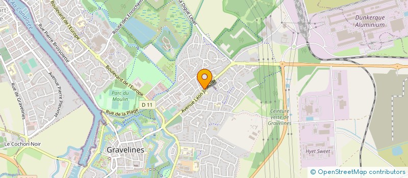 localisation de l'entreprise PROPREHABITAT à GRAVELINES