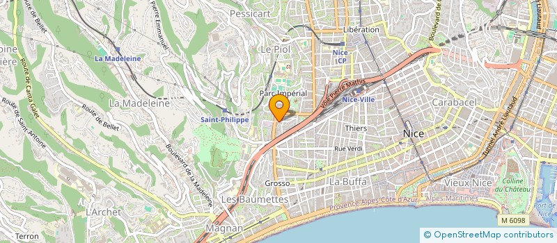 localisation de l'entreprise PROPRETE ACTION à NICE