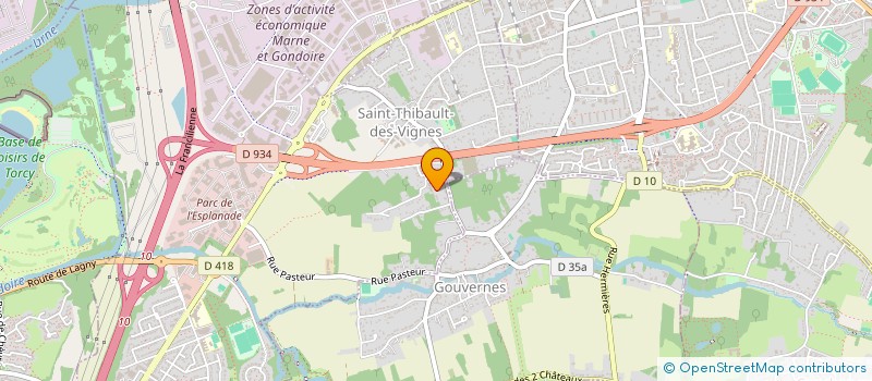 localisation de l'entreprise PROPRETE BATIMENT FINITION  SAINT-THIBAULT-DES-VIGNES