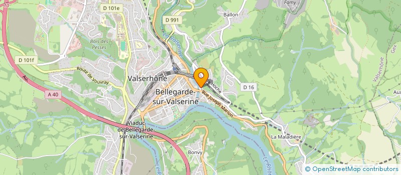 localisation de l'entreprise PROPRETE MAINTENANCE INDUSTRIELLES à VALSERHONE