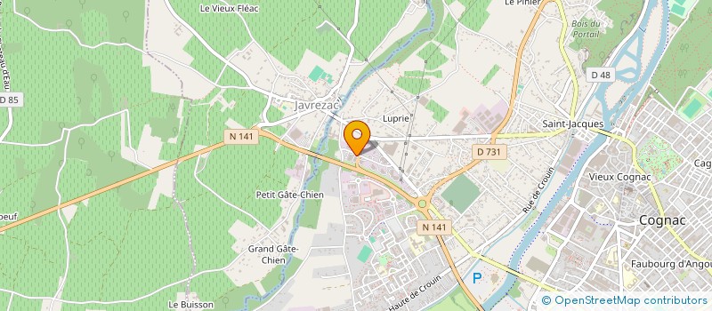 localisation de l'entreprise PROPRETE PERIGUEUX SERVICES à COGNAC