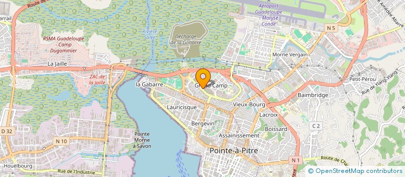 localisation de l'entreprise PROPRETE PEYI  LES ABYMES