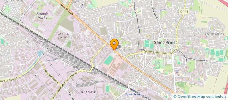 localisation de l'entreprise PROPRETE SERVICE  SAINT-PRIEST