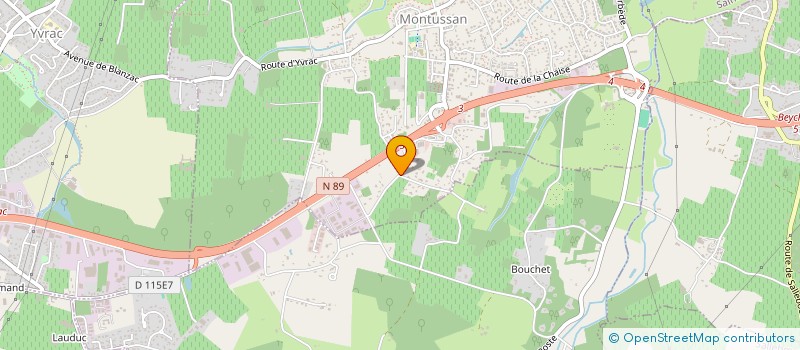 localisation de l'entreprise PROPRETE & SERVICES AUX BATIMENTS à MONTUSSAN
