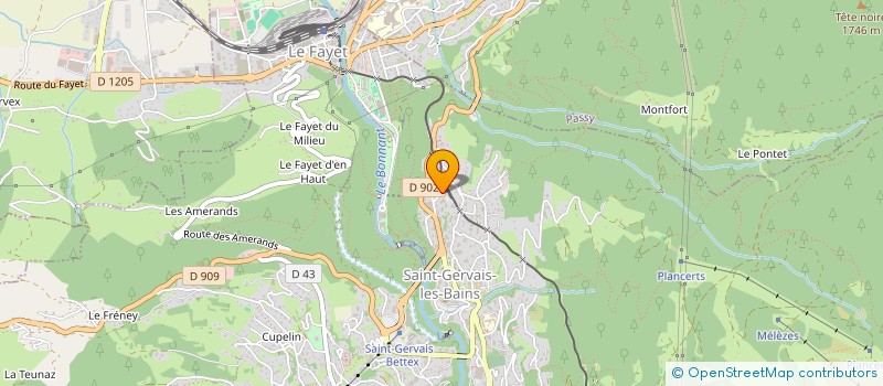 localisation de l'entreprise PROPRIET. MEUBLEES ST GERVAIS LE FAYET à SAINT-GERVAIS-LES-BAINS
