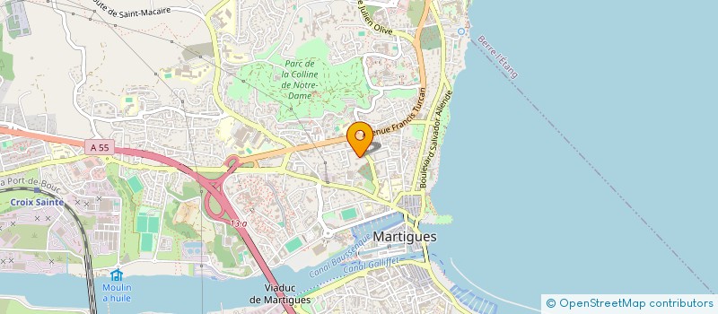 localisation de l'entreprise PROPRIETAIRE FONCIER ZAC PARADIS ST ROCH à MARTIGUES