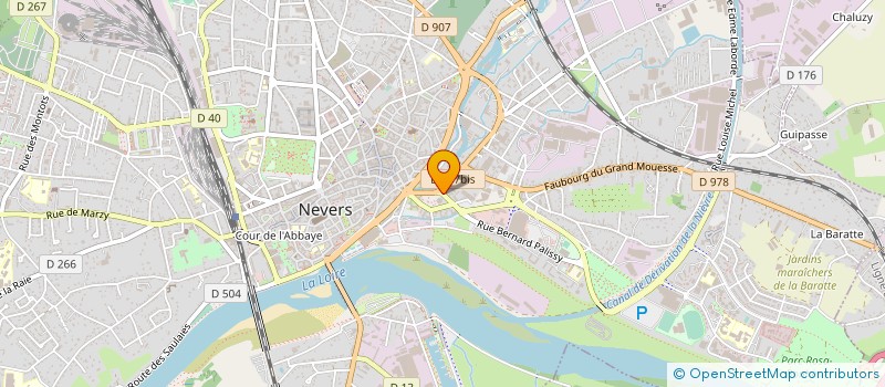 localisation de l'entreprise PROPRIETAIRES RURAUX BAILLEURS NIEVRE à NEVERS