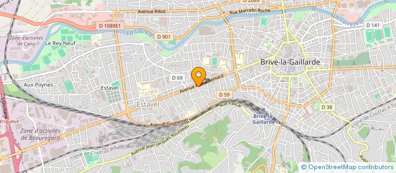 localisation de l'entreprise PROPRIETE AUDEGUIL  BRIVE-LA-GAILLARDE