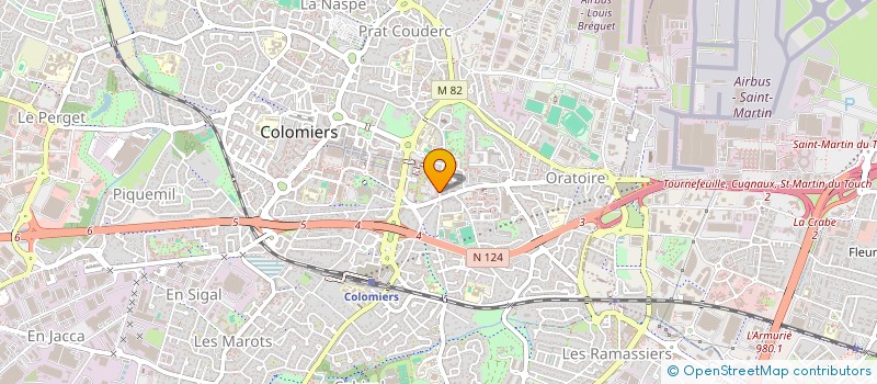 localisation de l'entreprise PROPRIETE & EXPERTISE à COLOMIERS