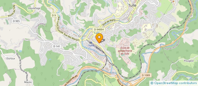 localisation de l'entreprise PROPRIETE MURAT  TULLE