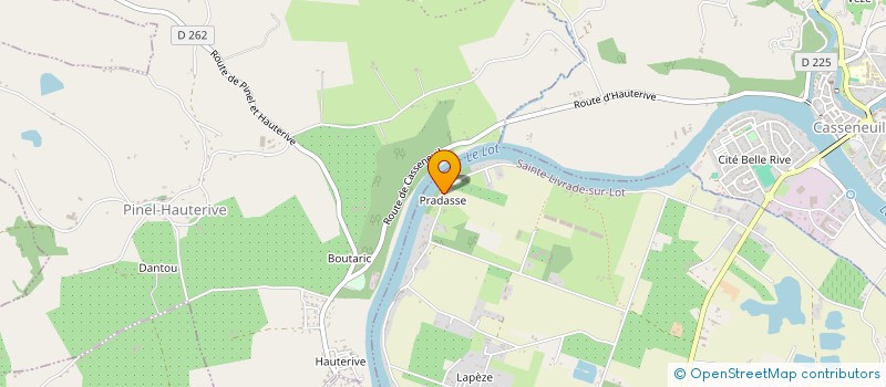 localisation de l'entreprise PROPRIETE PRESTIGE ZJ  SAINTE-LIVRADE-SUR-LOT