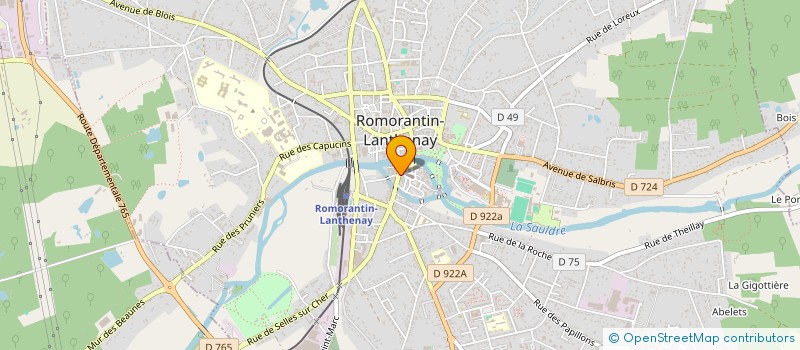 localisation de l'entreprise PROPRIETES DE SOLOGNE à ROMORANTIN-LANTHENAY