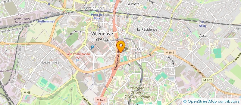 localisation de l'entreprise PROPRIETES ET AMENAGEMENT  VILLENEUVE-D'ASCQ