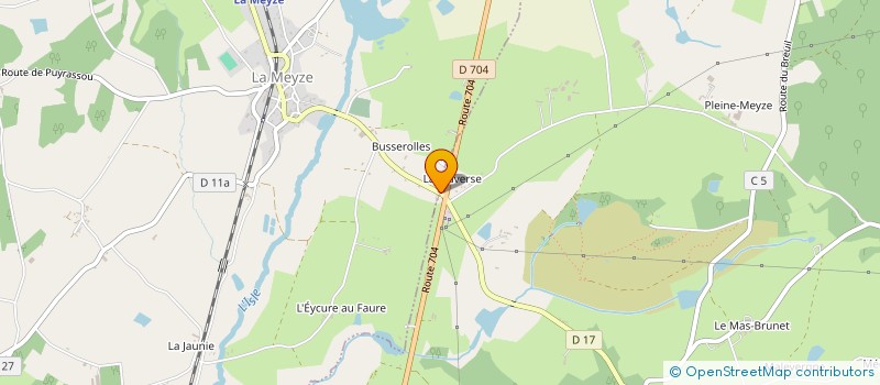 localisation de l'entreprise PROPRIETIMMO 2000 à LA MEYZE