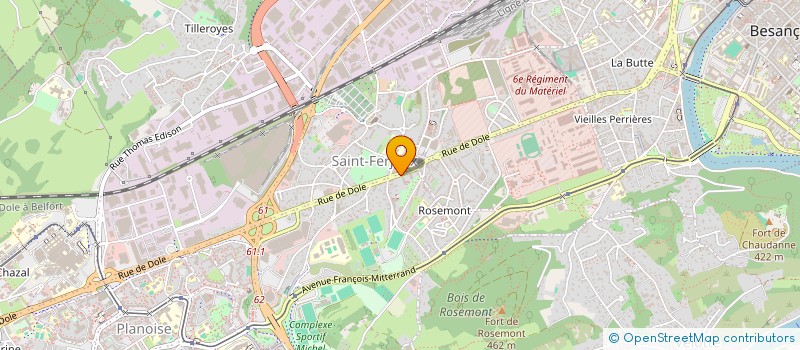 localisation de l'entreprise PROPTEC  BESANCON