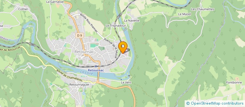 localisation de l'entreprise PROPYPLAST à RETOURNAC