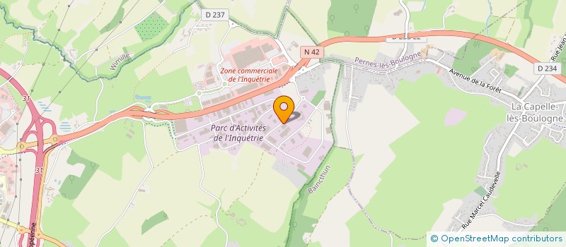 localisation de l'entreprise PROQUA à BOULOGNE-SUR-MER