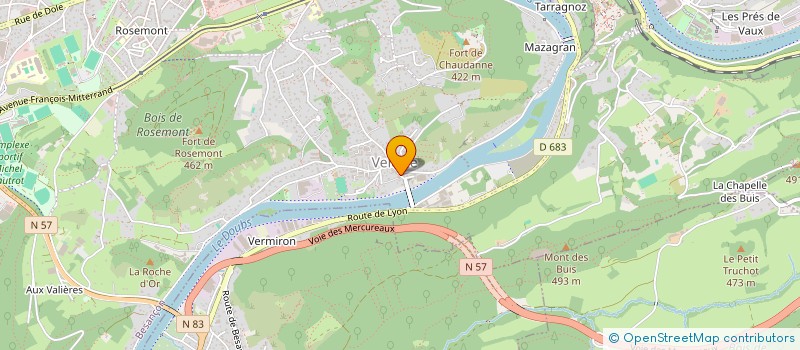 localisation de l'entreprise PROQUANTIS CUISINE  BESANCON