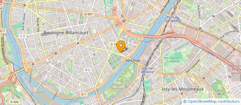 localisation de l'entreprise PRORAVAL  BOULOGNE-BILLANCOURT