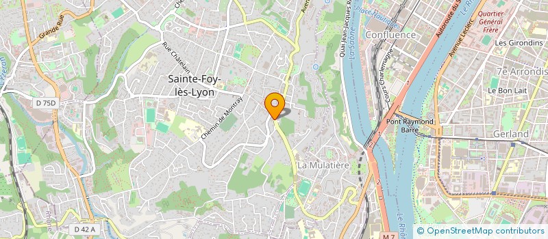 localisation de l'entreprise PRORECA à SAINTE-FOY-LES-LYON