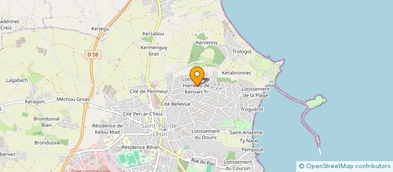 localisation de l'entreprise PRORECIA à SAINT-POL-DE-LEON