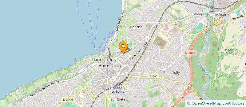 localisation de l'entreprise PRORECOR à THONON-LES-BAINS
