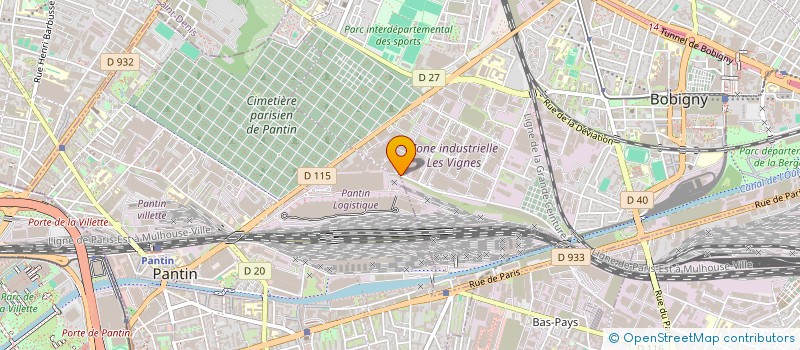 localisation de l'entreprise PRORECTIF à BOBIGNY