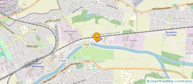 localisation de l'entreprise PRORECUP95 à BERNES-SUR-OISE