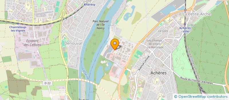 localisation de l'entreprise PRORELIURE à ACHERES